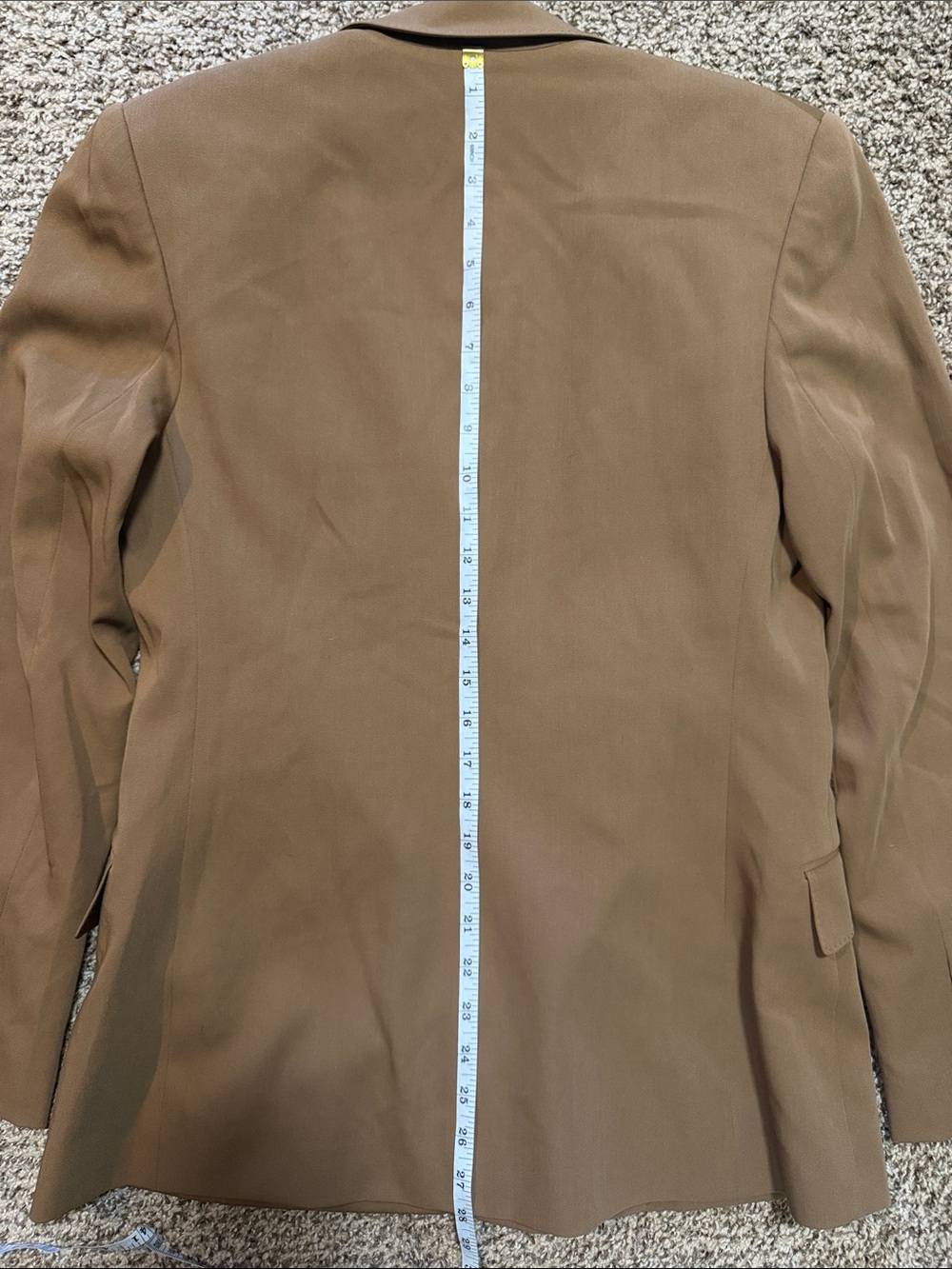 Ralph Lauren Purple Label Camel Wool Double Breasted Blazer 8 - Picture 14 of 15